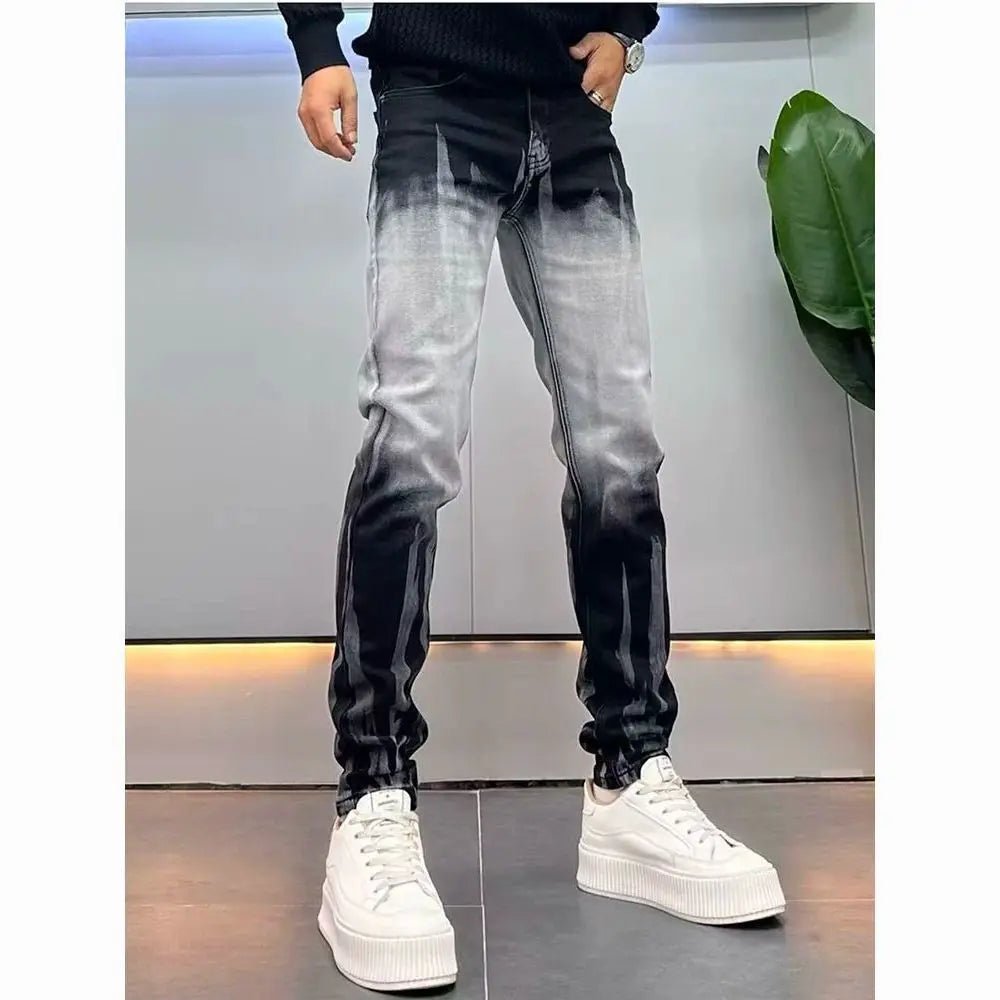 2026 Light Luxury Men's Spring Summer Blue Jeans - High Quality, Gradual Slim Fit - Luxo Store