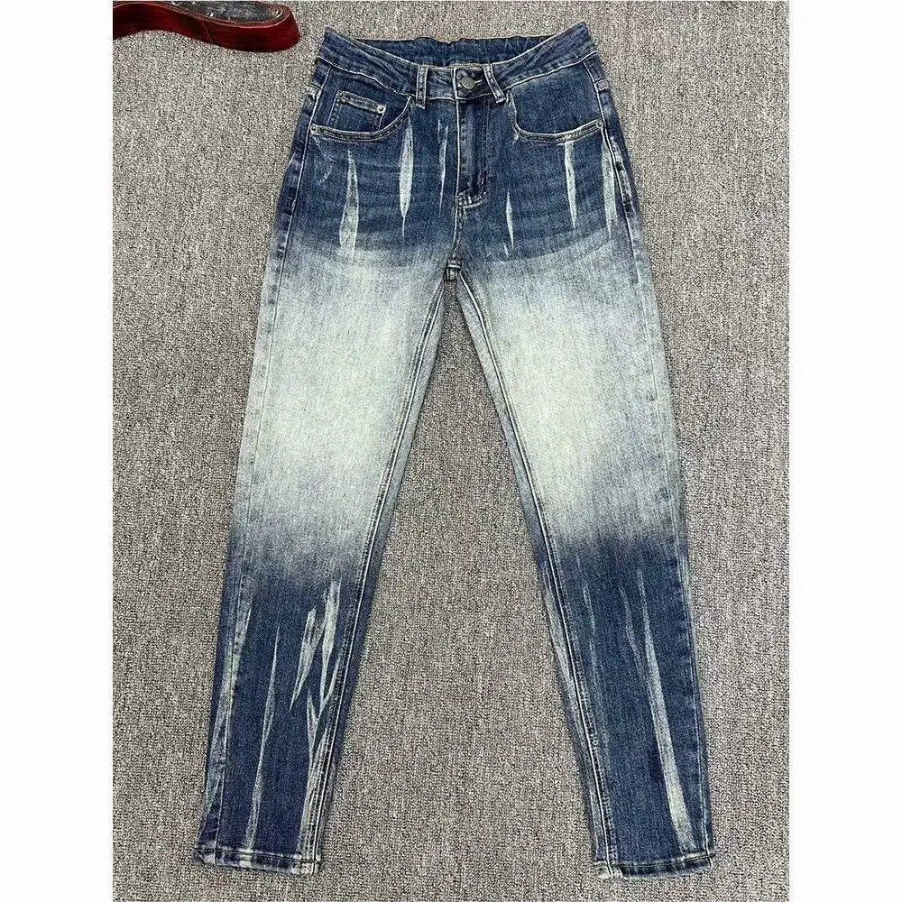 2026 Light Luxury Men's Spring Summer Blue Jeans - High Quality, Gradual Slim Fit - Luxo Store