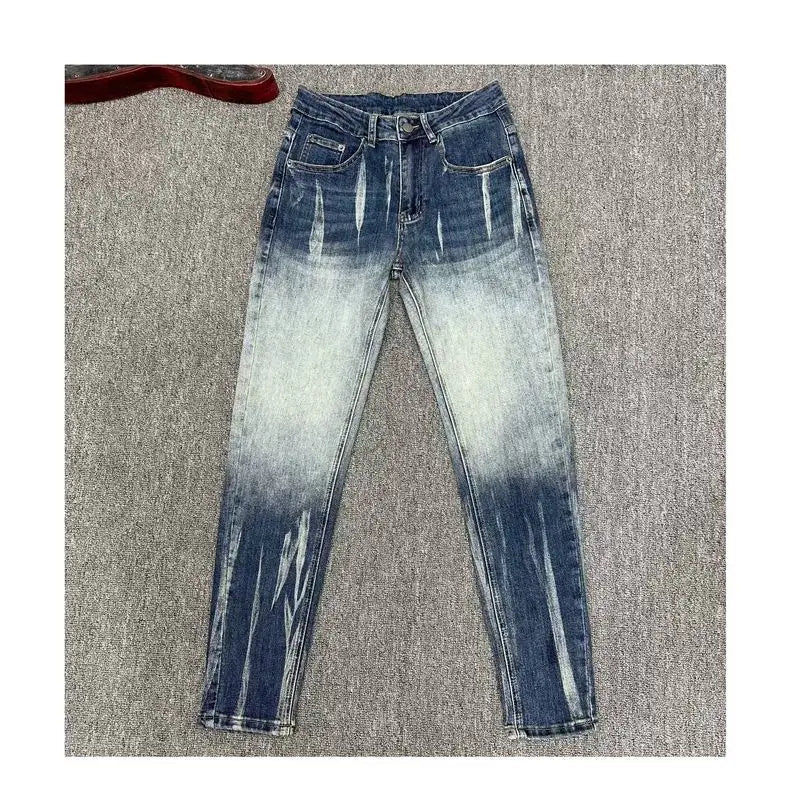 2026 Light Luxury Men's Spring Summer Blue Jeans - High Quality, Gradual Slim Fit - Luxo Store