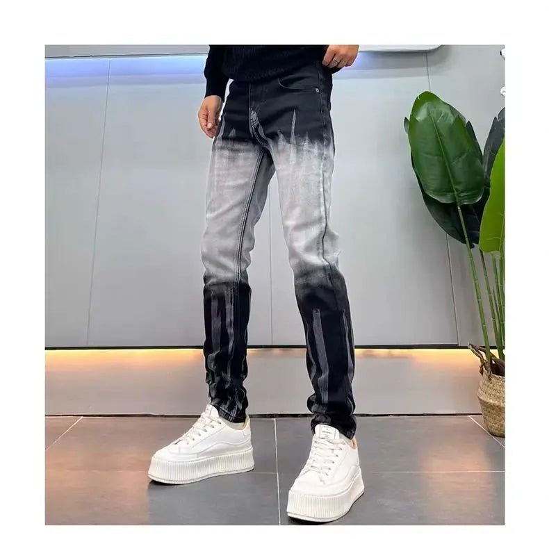 2026 Light Luxury Men's Spring Summer Blue Jeans - High Quality, Gradual Slim Fit - Luxo Store